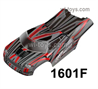 MJX Hyper Go H16 H16E H16H H16P Parts 1601F Body shell Cover for MJX Hyper go 16209 16210 H16 H16E H16H H16P RC Car.Red Color.